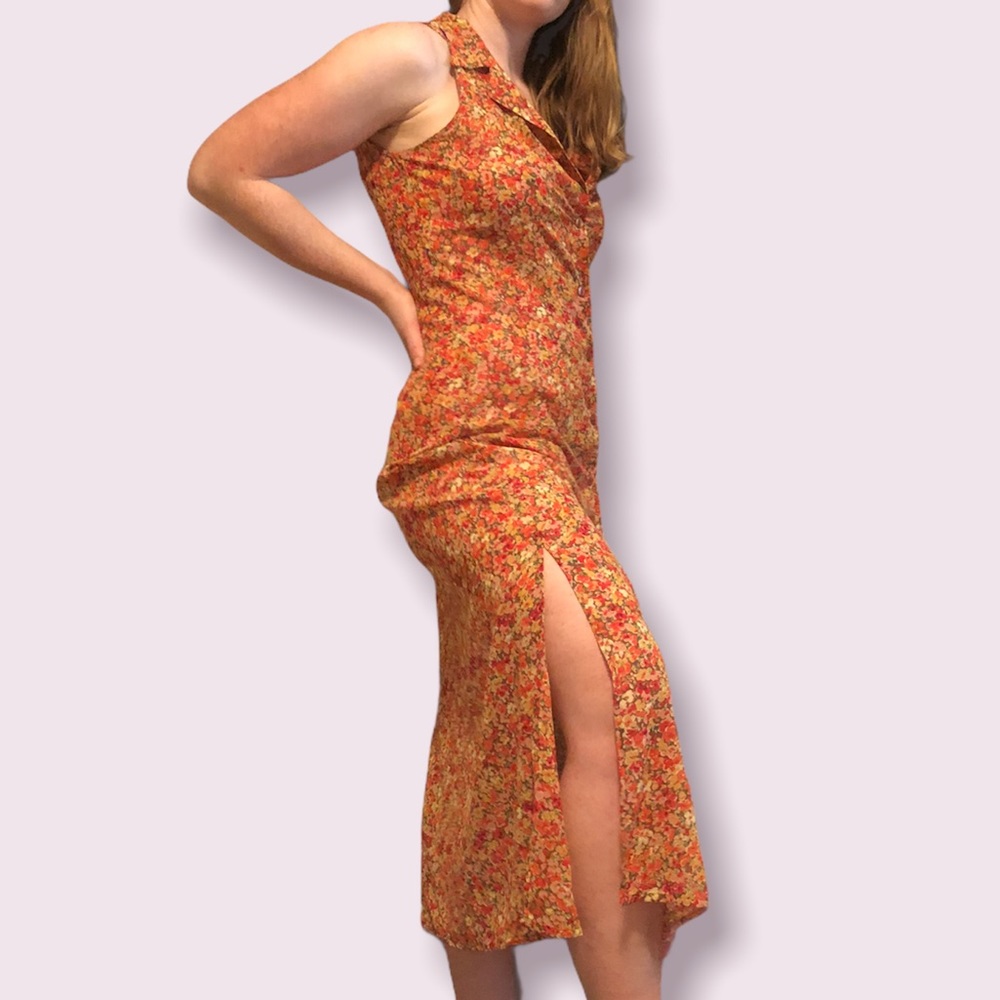 Victoria's Secret Floral Maxi Dress - Red and Yellow - Picture 2 of 5